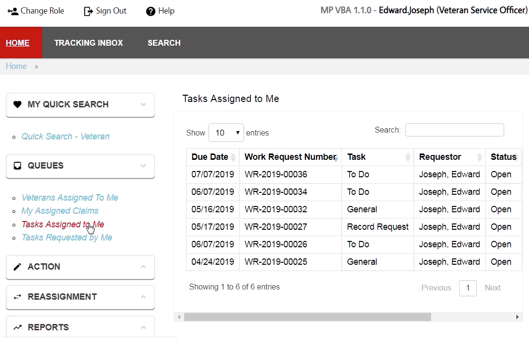 Task Management Functionality
